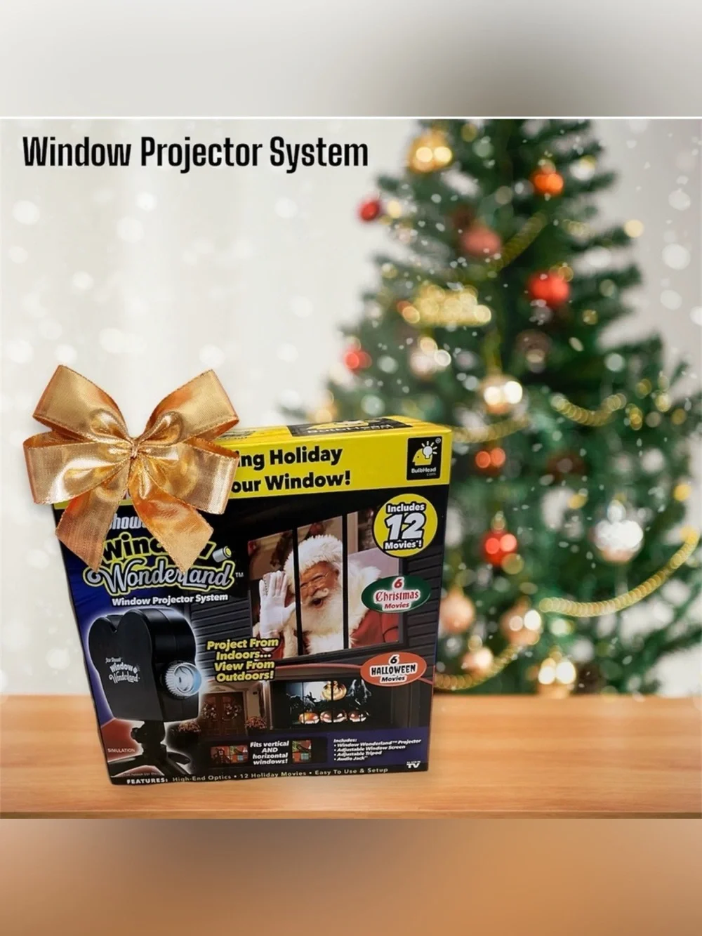 Star Shower Window Wonderland Window Projector System By BulbHead  NWT
